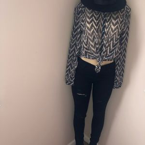 Lucky Brand Blouse Sz M